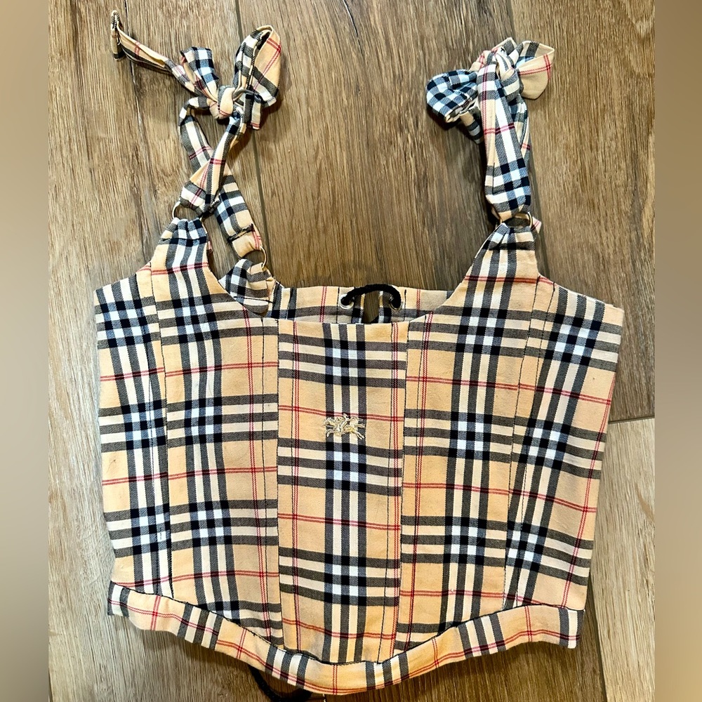 Custom Burberry corset